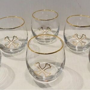 Bumbu Brand Rum Limited Edition
Rocks Glasses, Gold Cross and
Rim. Set of 6